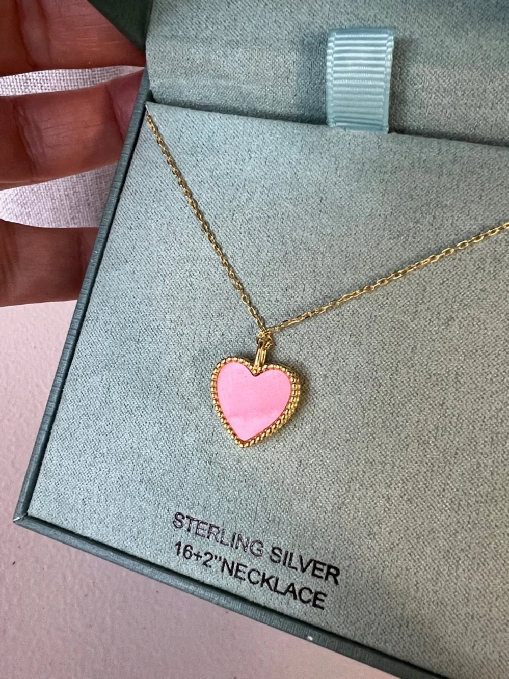 RACHEL ZOE Heart Sterling Silver pendant necklace